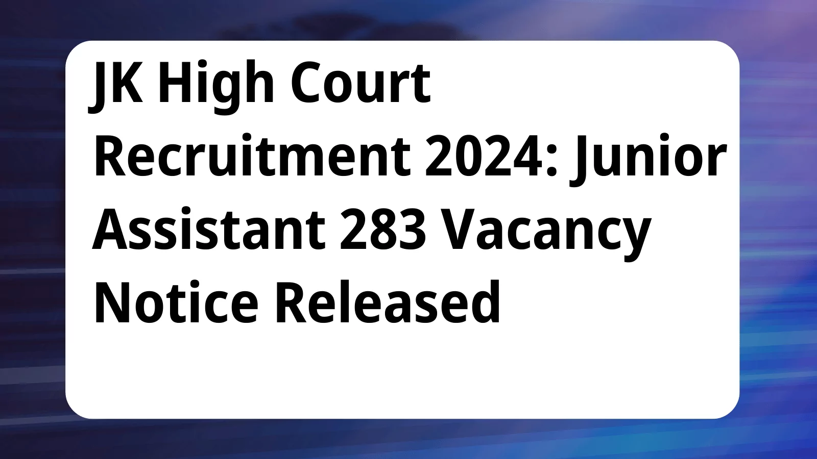 image awas yojana JK High Court Recruitment 2024